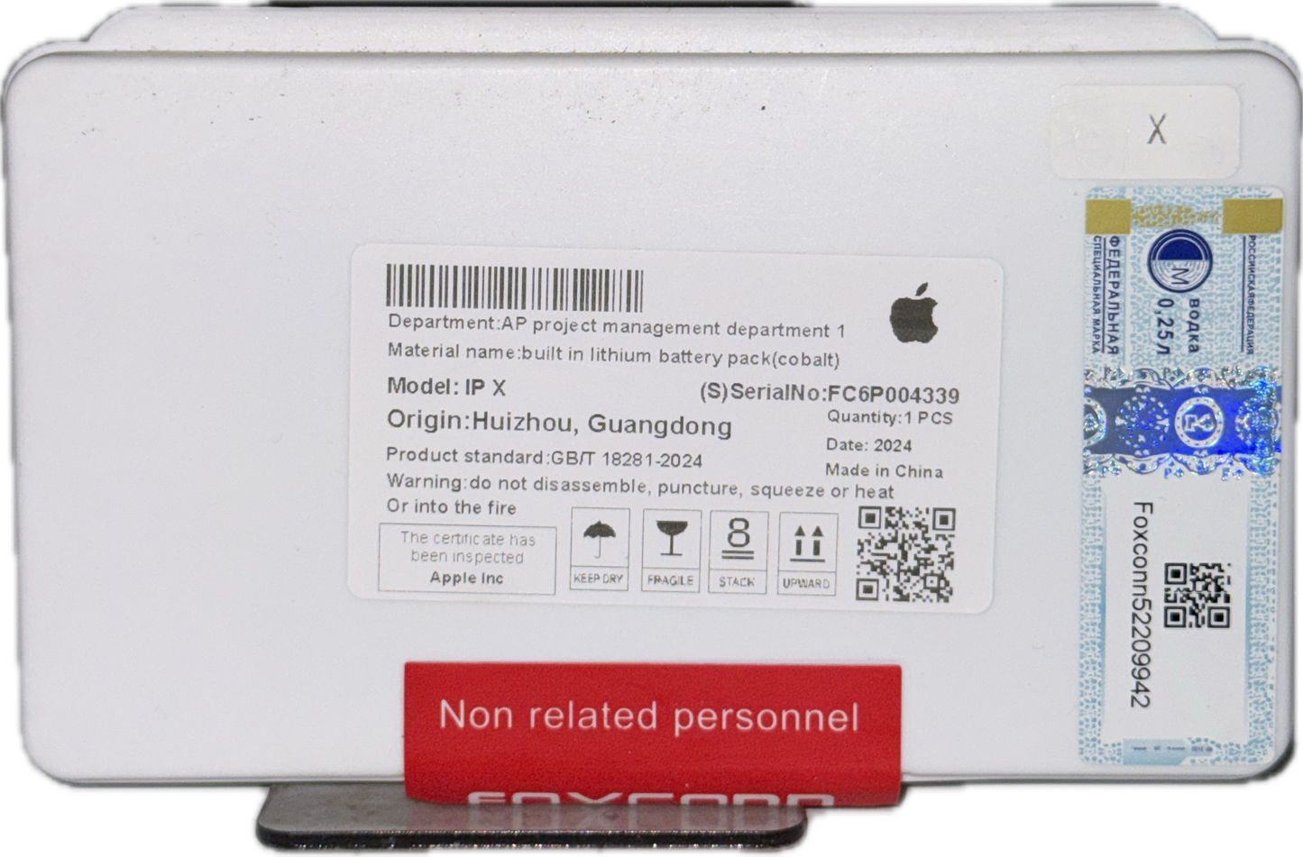 Bateria iPhone X Con Flex - FOXCONN.