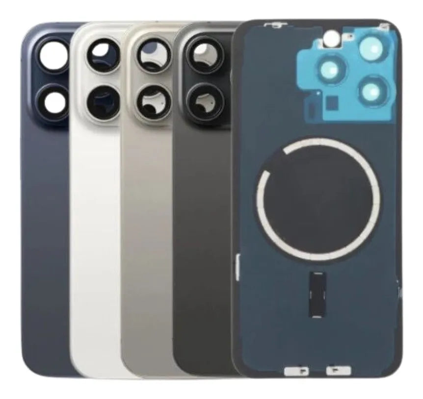Tapa trasera iPhone 15 Pro Max - Con lentes de Camara.