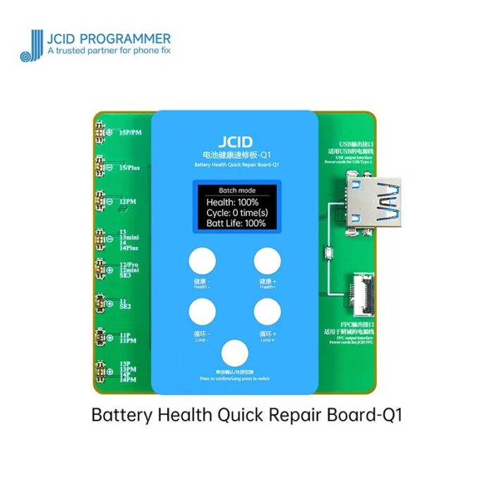 JC Q1 – Restaura capacidad y quita pop-up de baterias iPhone