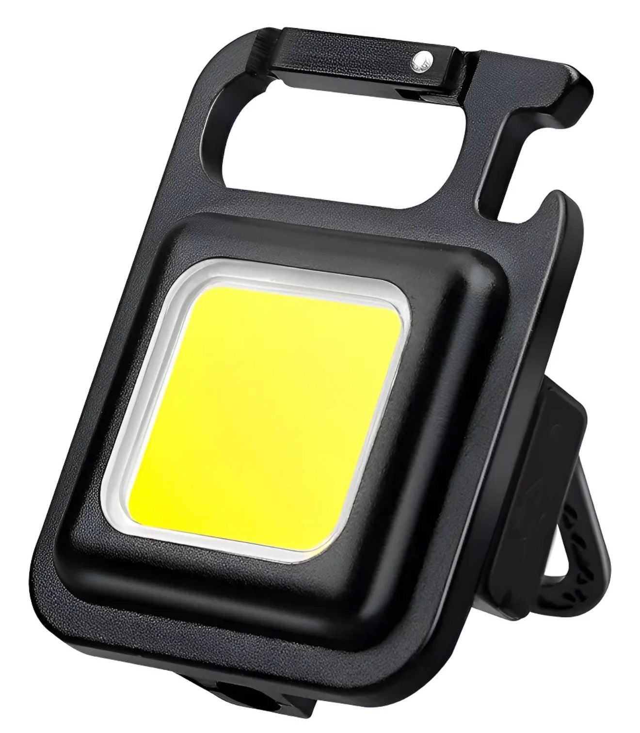 Llavero linterna mini recargable multifuncional.