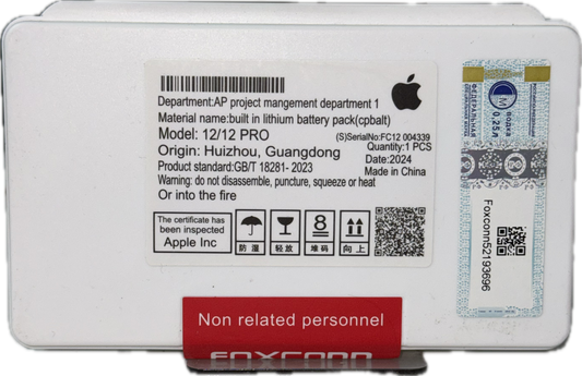 Bateria iPhone 12/12 Pro Con flex - FOXCONN.