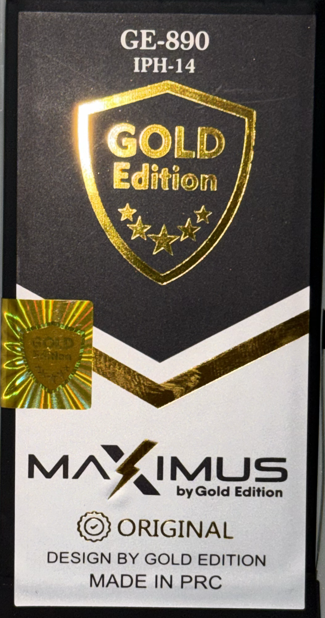 Bateria iPhone 14 Con flex - MAXIMUS (GOLD EDITION).