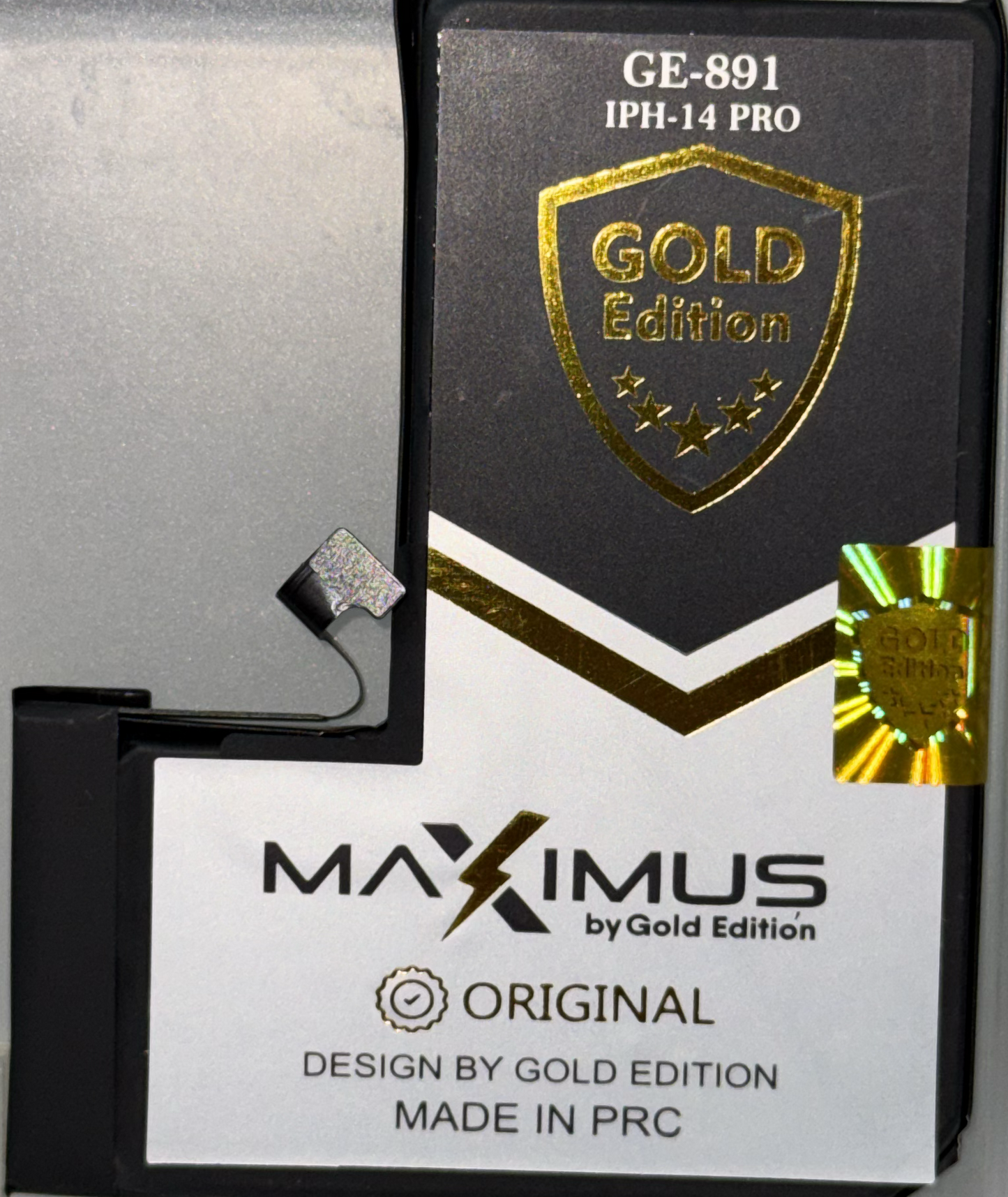 Bateria iPhone 14 Pro Con flex - MAXIMUS (GOLD EDITION).