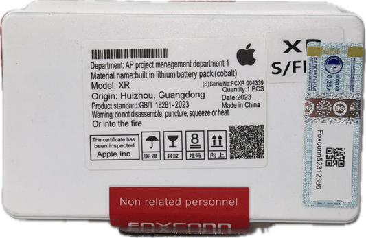 Bateria iPhone Xr Core (Sin flex) - FOXCONN.