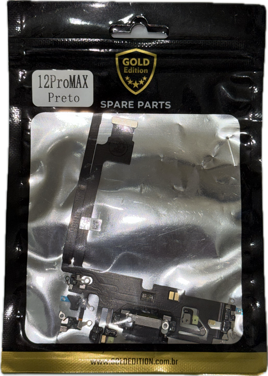 Flex de carga iPhone 12 Pro Max - GOLD EDITION.