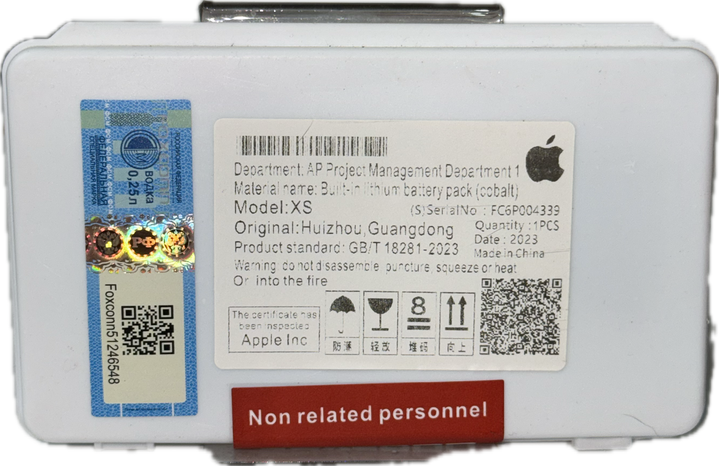 Bateria iPhone Xs Con flex - FOXCONN.
