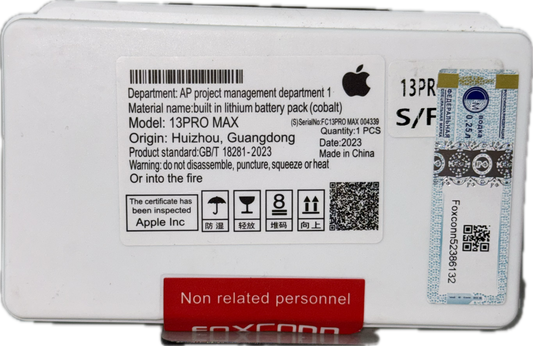 Bateria iPhone 13 Pro Max Core (Sin Flex) - FOXCONN.