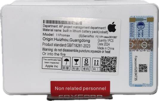 Bateria iPhone 11 Pro Max Core (Sin Flex) - FOXCONN.