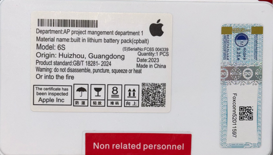 Bateria iPhone 6s Con flex - Foxconn.