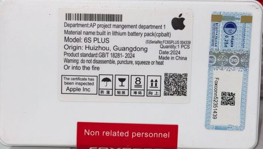 Bateria iPhone 6s Plus Con flex - Foxconn.
