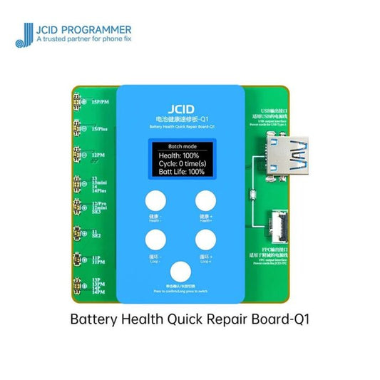JC Q1 – Restaura capacidad y quita pop-up de baterias iPhone